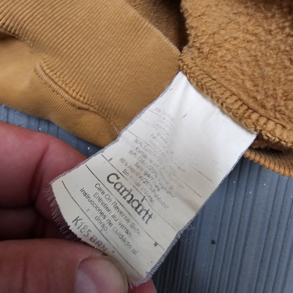 Vintage Carhartt Brown Work Hoody - Picture 3 of 6